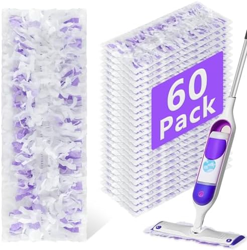 60 Pack Power Mop Refill Pads for Swiffer Power Mop by DOCXCDO-EveryHourEssentials