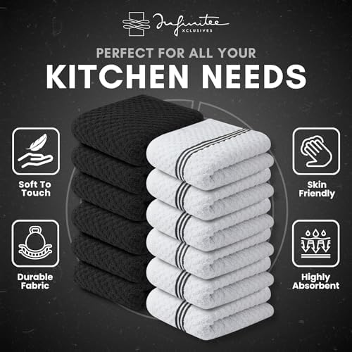 Infinitee Xclusives Kitchen Towels -12 Pack - Image 5