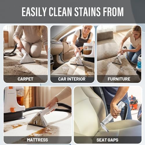 Starrybot Upholstery Cleaner Machine, 18Kpa Pet Stain Extractor - Image 6