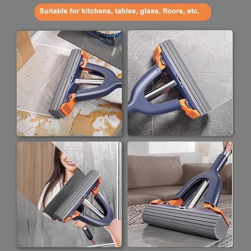 Sponge Mop - Self Squeeze Mop | Self-Squeeze Sponge Mops Floor Cleaning Tool - Image 7