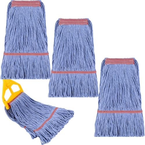 Eccliy 3 Pack Commercial Mop Head Replacement, Cotton String by Eccliy