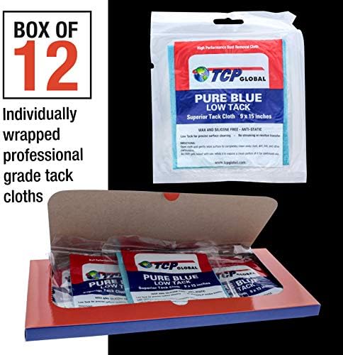 TCP Global Pure Blue Low Tack Superior Tack Cloth - Image 2