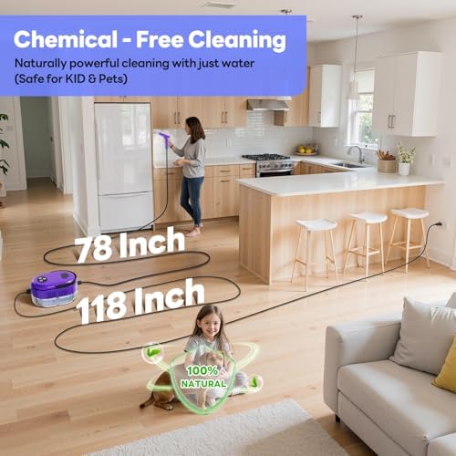 Handheld Steam Cleaner, 10s Fast Handheld Heating Steamer - Image 3