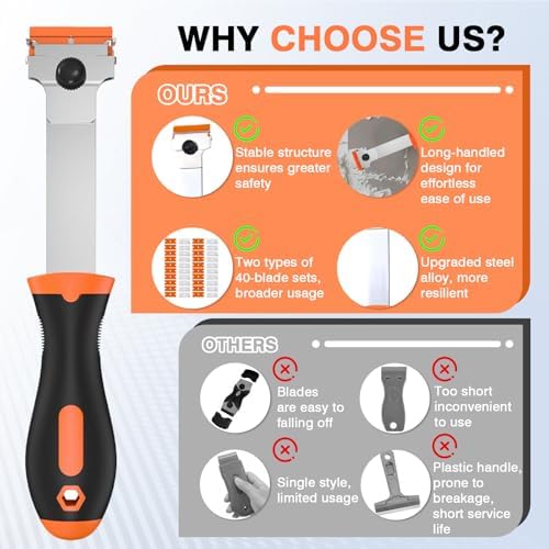 2 Pack Razor Blade Scraper Tool - Image 4
