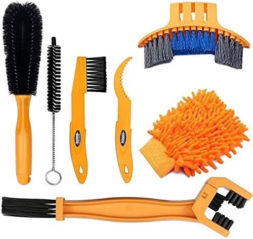7pcs Bicycle Bike Cleaning Tools Set, Bike Clean Brush Kit Suitable by SINGARE