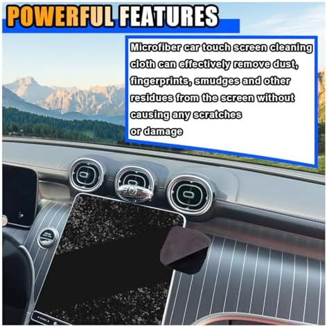 KITUREK Square Car Touch Screen Cleaner Cloth, Microfiber Cleaning Pad - Image 3