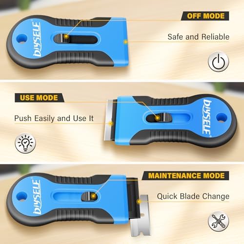 DIYSELF 2 Pack Glass Scraper, Razor Blade Scraper Tool - Image 4