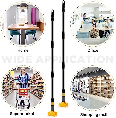 Thyle 6 Pack Stainless Steel Commercial Mop Handle - Image 5