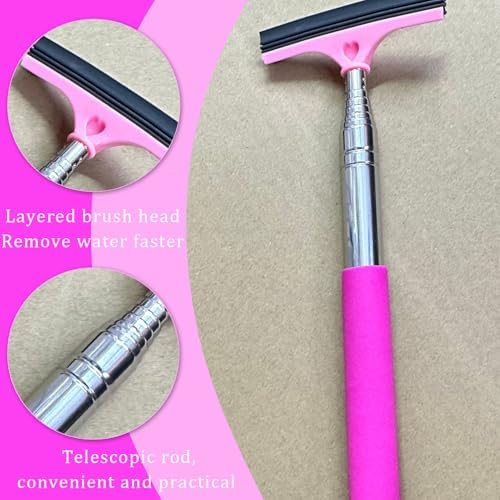 2 Pack Side Mirror Squeegee, Portable Car Cleaning Tool Car Rearview Mirror - Image 3