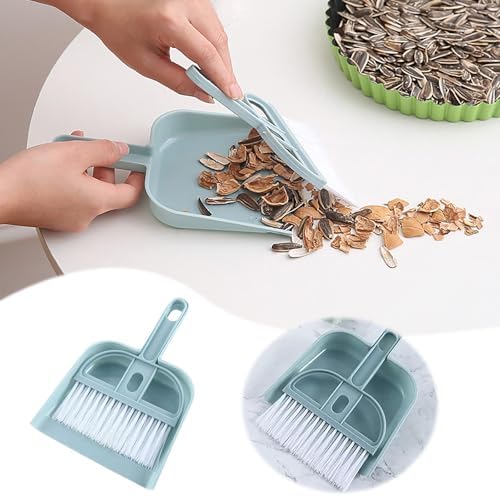 Mini Dustpan and Brush Set, Portable Handheld Household Broom - Image 4