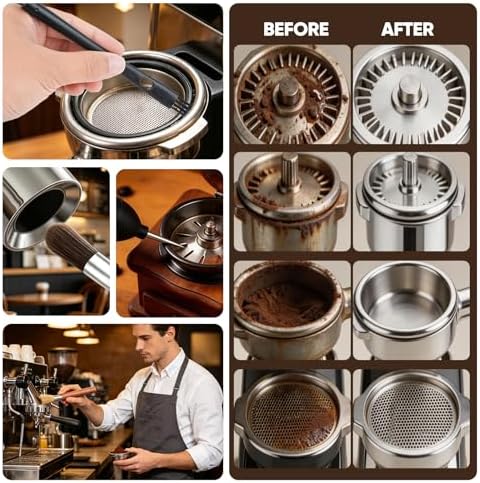 Coffee Grinder Cleaning Kit, Espresso Machine Brush Set - Image 7