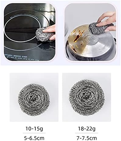 24 Pack Stainless Steel Scourers Sponges, Steel Wool scrubbers - Image 3