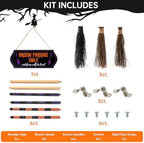 Halloween Broom Parking Sign - Image 5
