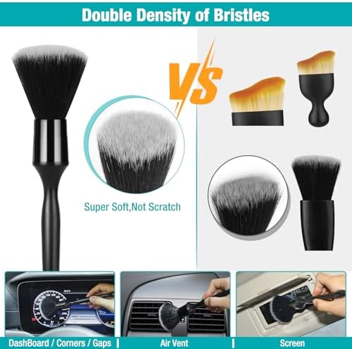 Luscinum Car Interior Duster Detailing Cleaning Gel Brushes Kit - Image 4