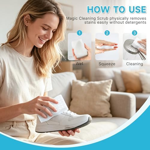 Silkyhose 30 Pack Melamine Sponge, 2X Density Magic Cleaning Eraser - Image 7