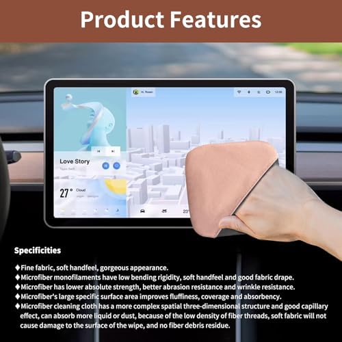 Car Screen Cleaner, 4.72×3.93" Microfiber Auto Screen Cleaning Pad, Reusable - Image 3