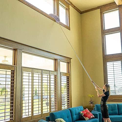 Duster with Extension Pole, 30-100 Inch & Bendable Microfiber Duster Head - Image 6