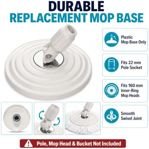 Plastic Mop Base Replacement for RinseWise Spin Mop Bucket - Image 4