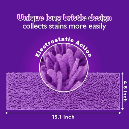UNIMADE Reusable Mop Pads for Swiffer PowerMop, 8 Pack Microfiber Refill - Image 4