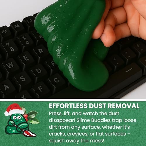 Slime Buddies Car Detailing Slime, Pine 1 Pack, Reusable Dust Remover - Image 4