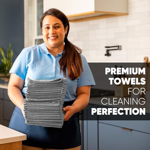 Microfiber Wholesale 16" x 24" Pro Multi Surface Microfiber Towels | 6 Pack - Image 3