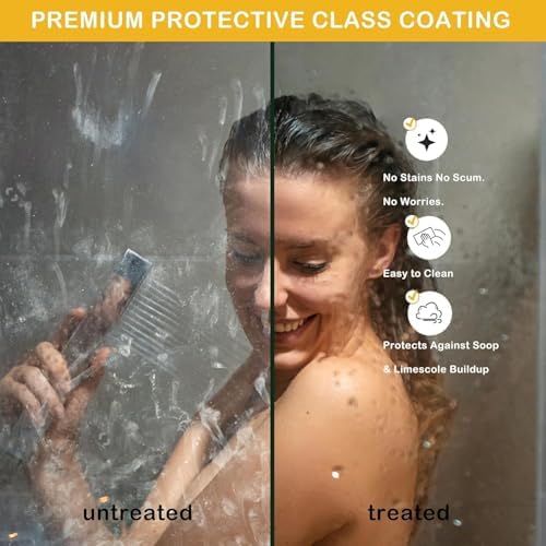 56"-60" W x 76" H Frameless Sliding Shower Door, 5/16" SGCC Tempered Clear Glass - Image 6
