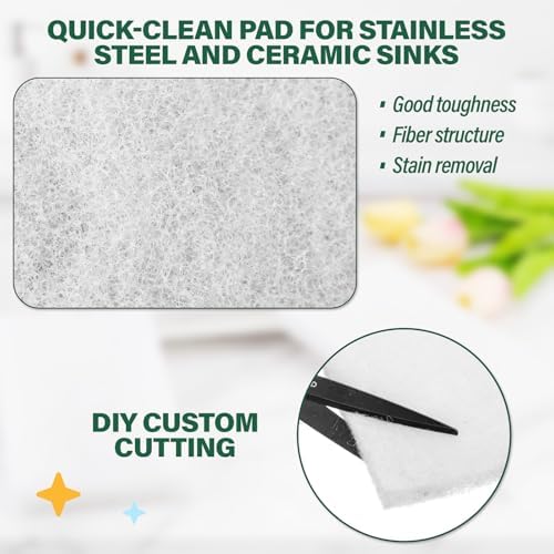 8 Pack Scouring Pads, 10 x 4 Inch Large Reusable Multipurpose Scouring Sponges - Image 3
