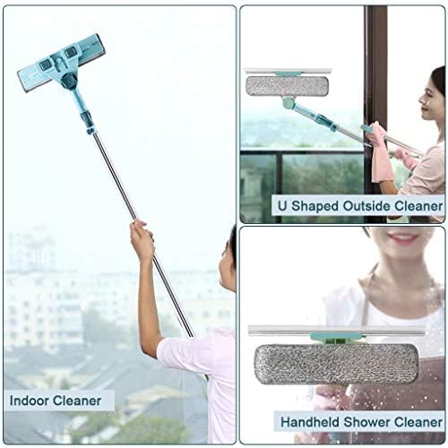 3 in 1 U Shaped Window Cleaning Tool Kit, 4 Piece Set, Double Sided, Plastic - Image 2