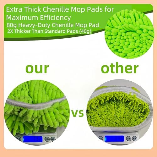 Reusable Chenille Mop Pads Compatible - Image 2