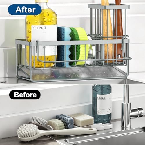 Sponge Holder for Kitchen Sink, Kitchen Sink Caddy, Kitchen Sink Sponge Holder - Image 5