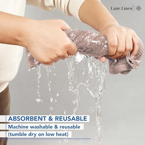 LANE LINEN Bath Washcloths 100% Cotton 12 Pack Soft Absorbent - Image 7