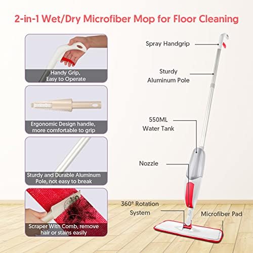 Microfiber Spray Mop for Laminate Floor Cleaning - Image 5