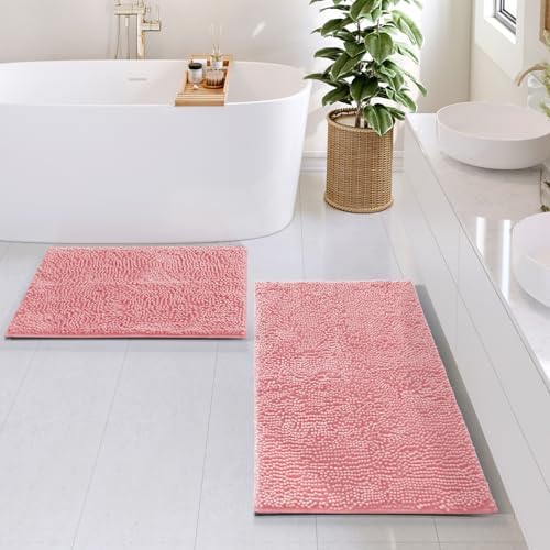 Hearth & Harbor Bathroom Rugs, Chenille Bath Mat - Image 2