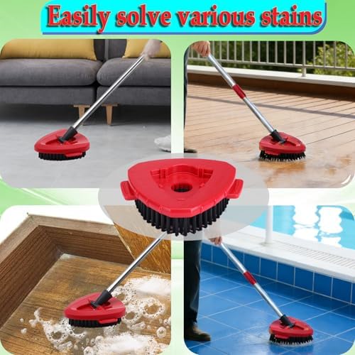 RinseClean Spin Mop Scrubber Replacement Scrub Brush Head Compatible - Image 2