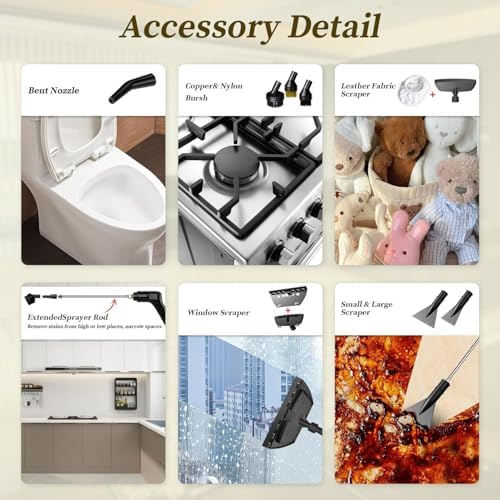 Steam Cleaner, 3-Level Adjustable Handle - Image 6