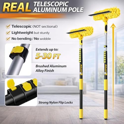 36 Feet High Reach Squeegee Window Cleaner Kit - Image 4