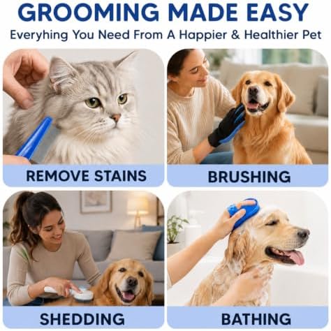 NVNAN 5-Piece Dog Grooming Brush Set - Image 4