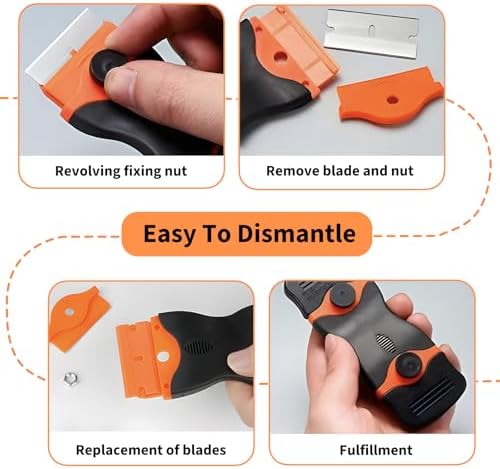 Razor Blade Scraper Tool Set, 4 Pack Paint Scrapers - Image 5