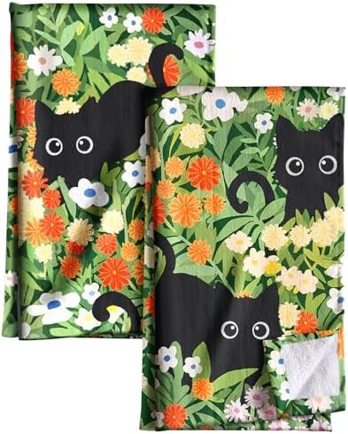 Miss Adola Cotton Kitchen Towels Set of 2, 16x26 Inch by MissAdola