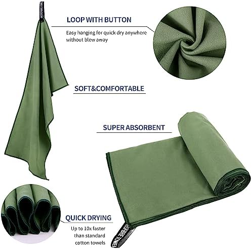 Microfiber Travel Towel, Quick Dry Camping & Gym Towel. Compact - Image 5