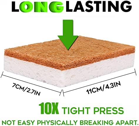 PANYEE Biodegradable Natural Kitchen Sponge，Eco Friendly Sponges - Image 4