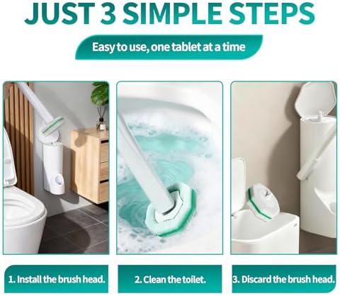 Disposable Toilet Brush, Toilet Bowl Cleaning System - Image 5