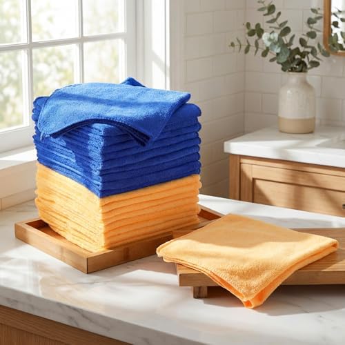 Nuenen Car Microfiber Clean Cloths, 16 x 16 Inch - Image 2