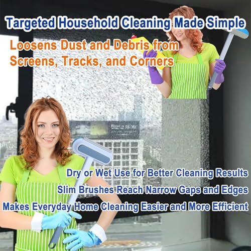 Window Screen Cleaning Brush, Window Screen Cleaner, Screen Cleaner Tool - Image 6