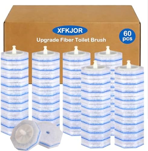 60 Count Toilet Bowl Brush Refills by XFKJOR