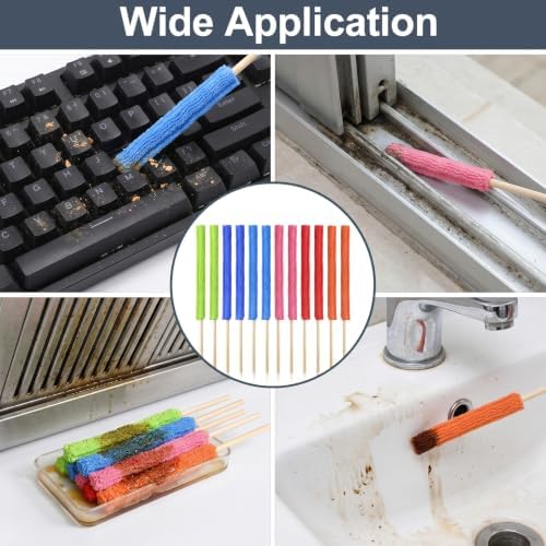 12Pcs Microfiber Duster Detail Duster Sticks, Mini Blind Cleaner Dusters - Image 7