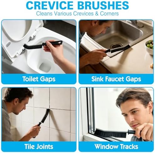 King Origin 8 PCS Crevice Cleaning Brush Set, Hard Bristle - Image 3