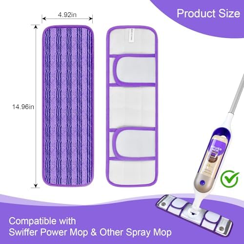 4 Pack Upgraded Reusable Mop Pads Compatible - Image 5