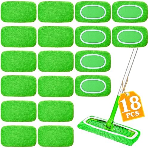 18-Pack Reusable Mop Pads Compatible by Unknown