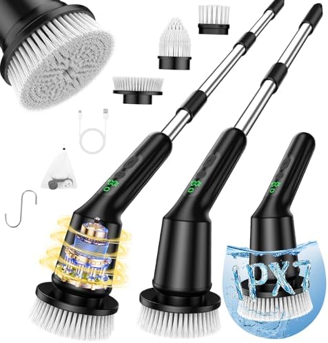 Electric Spin Scrubber for Bathroom, Shower Scrubber by CTMAST